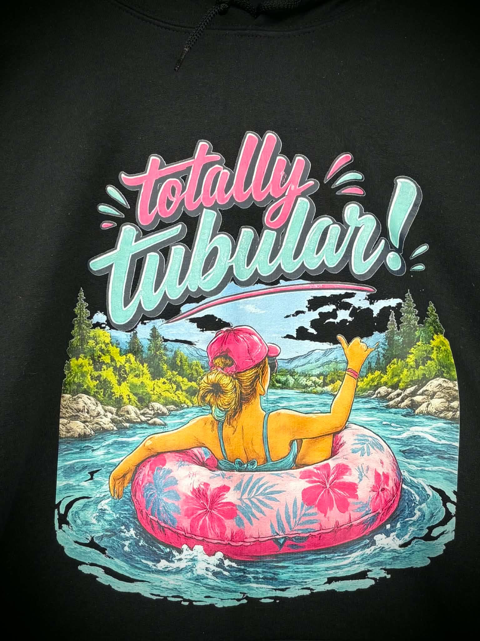 Colorful custom DTF printed shirt